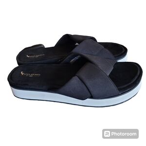 UGG koolaburra black carenza twist slide sandals 9.5